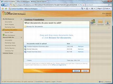 ΢Office Live Workspaceע