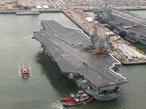 Google Earth曝光美国航空母舰