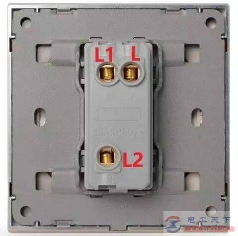 带L,L1和L2的电灯开关怎么接线,电灯开关L1和L2的接线方法(多图