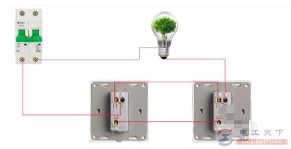 一文看懂两个开关控制一盏灯的高清接线图(多图)