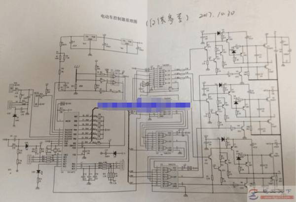 一例电动车整车电路的原理图