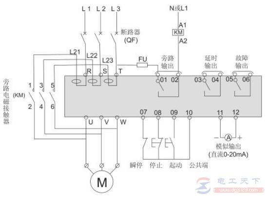 软启动器输出缺相故障ERR05什么原因?