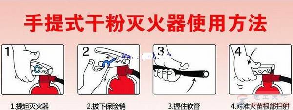 干粉灭火器怎么用,正确灭火方法看一看