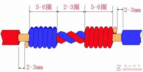铜导线绞合连接的多种方式